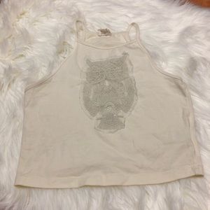 Pacsun LA Hearts Owl Crop Top